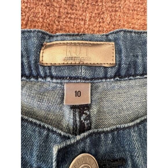 Maggie High-Rise Fab AB Wide Leg Hidden Button Raw Hem in Excite -10 - Picture 5 of 8